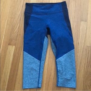 Outdoor Voices Color-block Cropped Legging